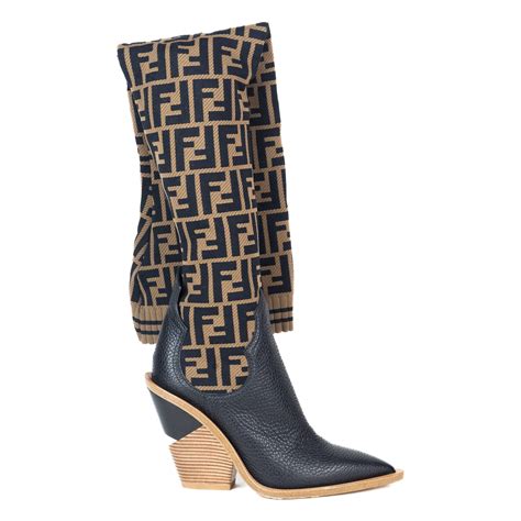 fendi sock boots ebay|fendi knee high sock boots.